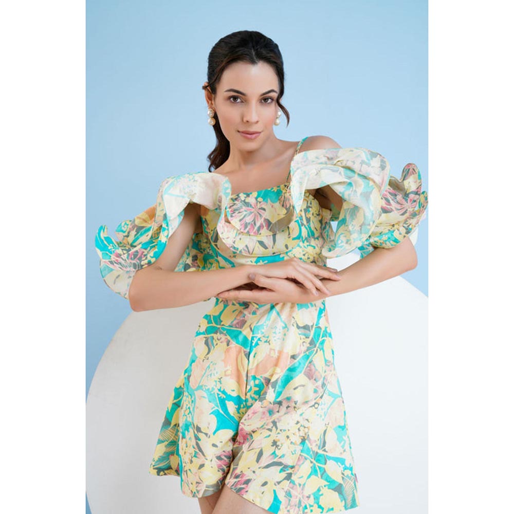 MANDIRA WIRK Pastoral Mist Playsuit