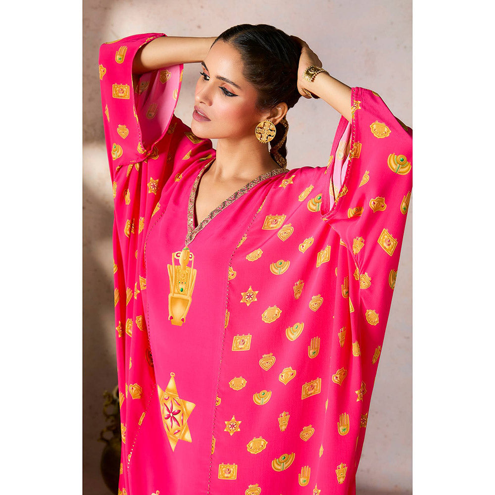 Masaba Pink Trinkets Kaftan Dress