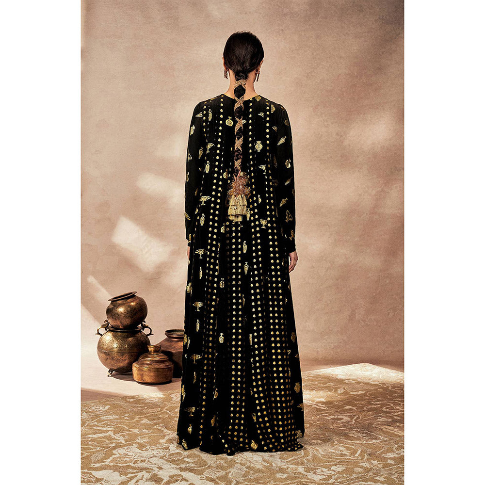 Masaba Black Anarkali with Pant (Set of 2)