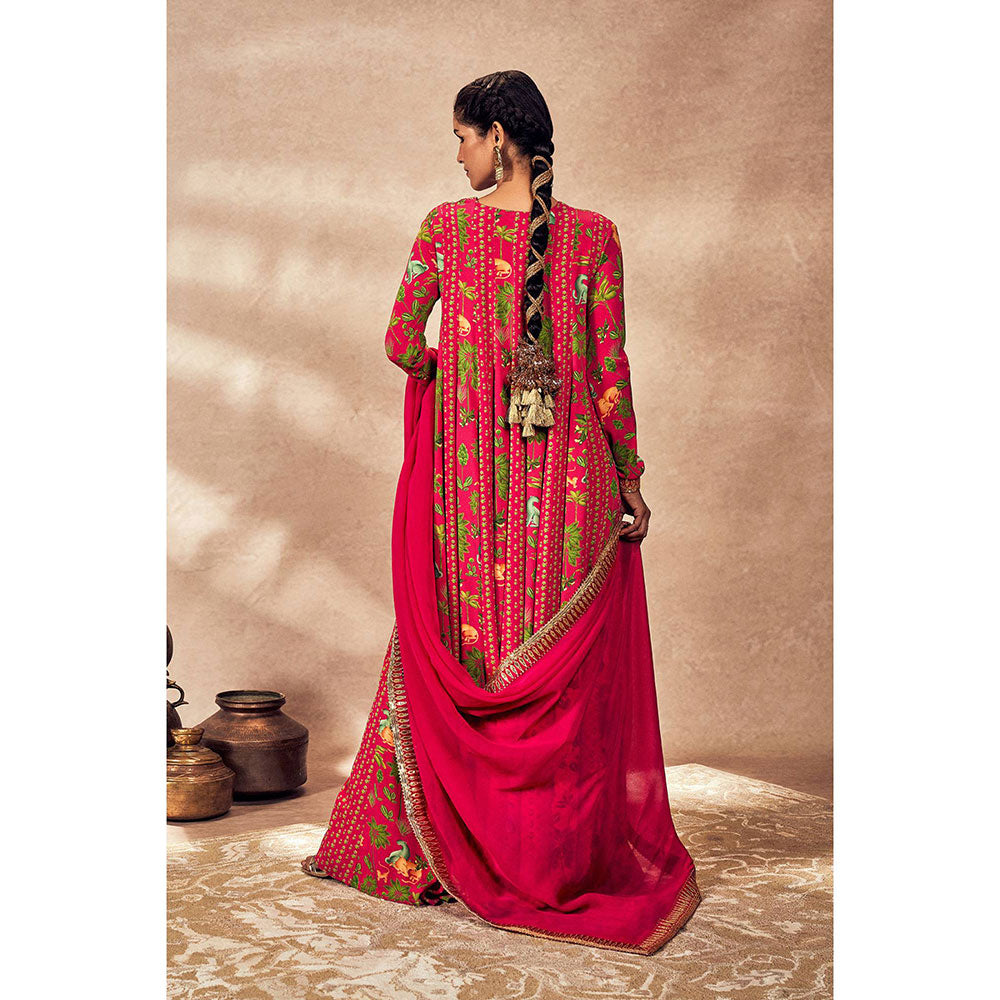 Masaba Pink Rhapsody Anarkali with Dupatta (Set of 2)