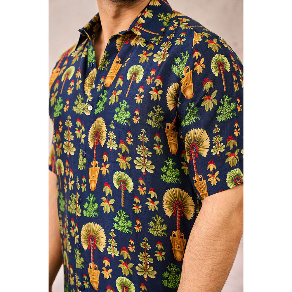 Masaba Blue Nomadic Tribe Shirt