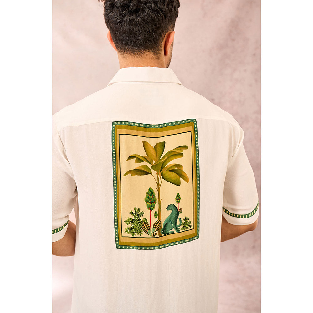 Masaba White Tropical Print Shirt