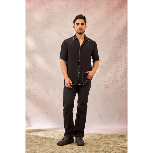 Masaba Black Midnight Imprint Shirt