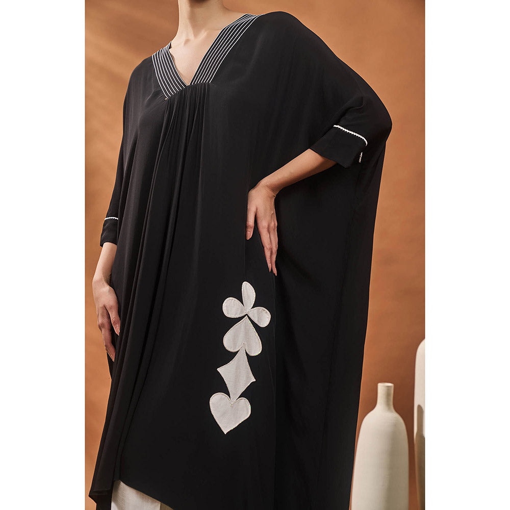 Masaba Black Kaftan with Pant (Set of 2)