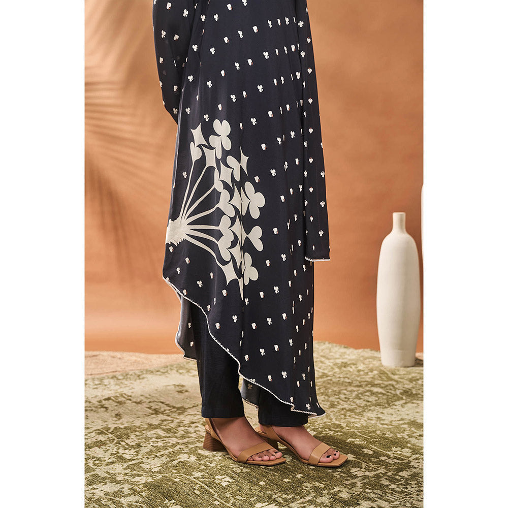 Masaba Black Kurta with Pant (Set of 2)