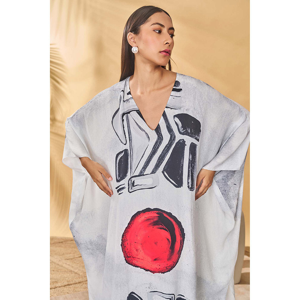 Masaba White Noise Kaftan