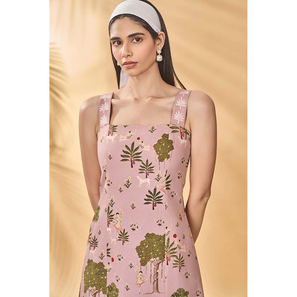 Masaba Pink Pirouette Picnic Midi Dress