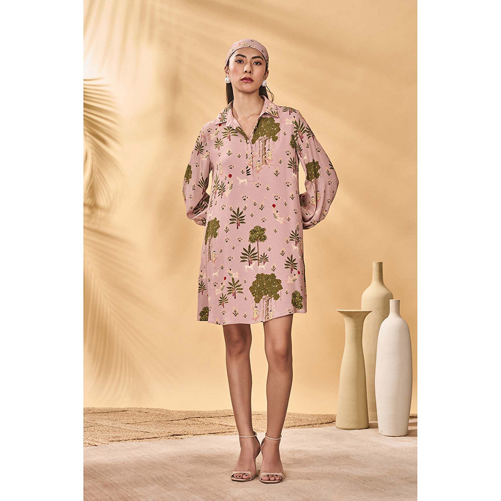 picnic mini dress Masaba Pink Pirouette Picnic Mini Dress