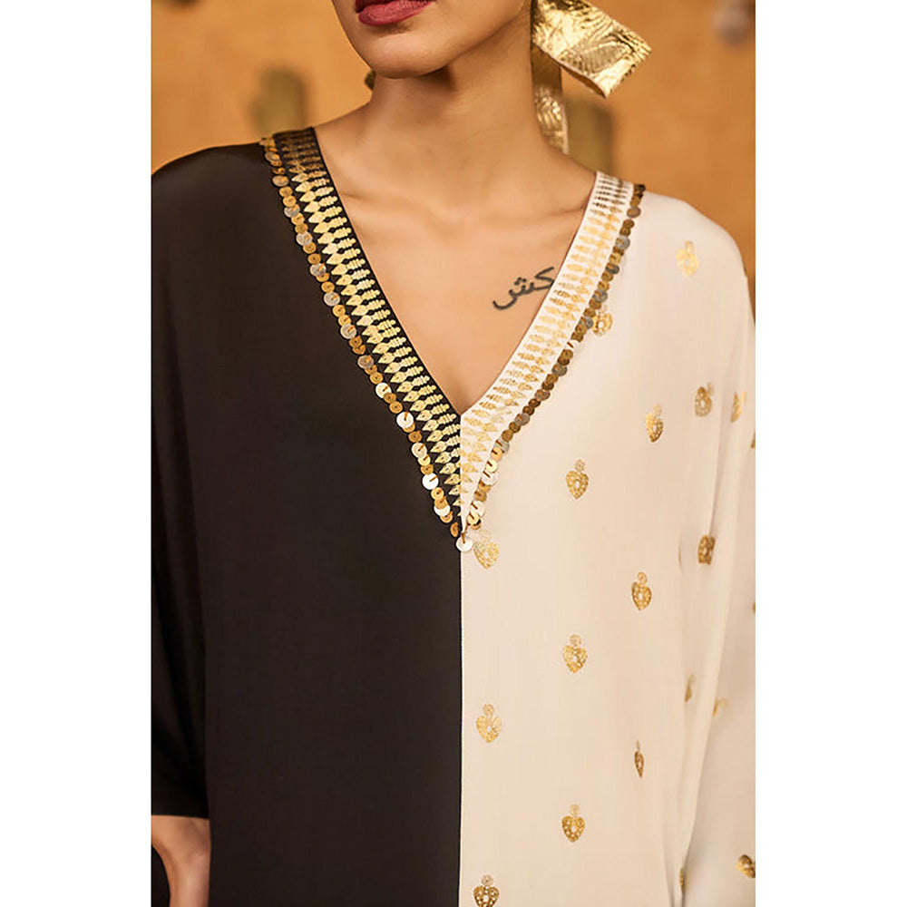 Masaba Black Heartbeat Kaftan