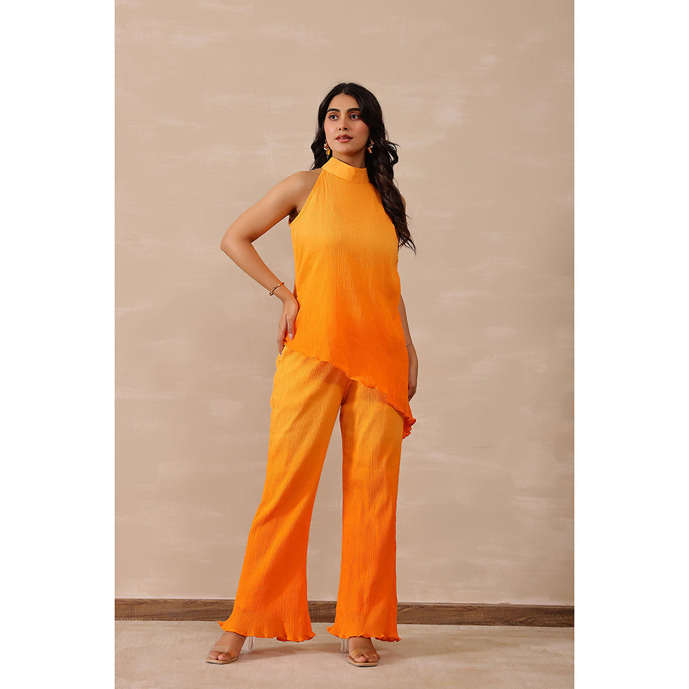 Masoomm Sunset Orange Ombre Co-Ord (Set of 2)