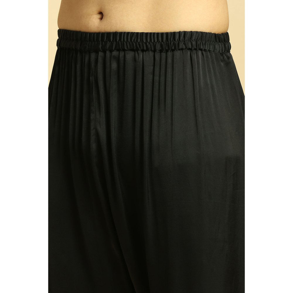 Masumi Mewawalla Black Kurta with Pant (Set of 2)