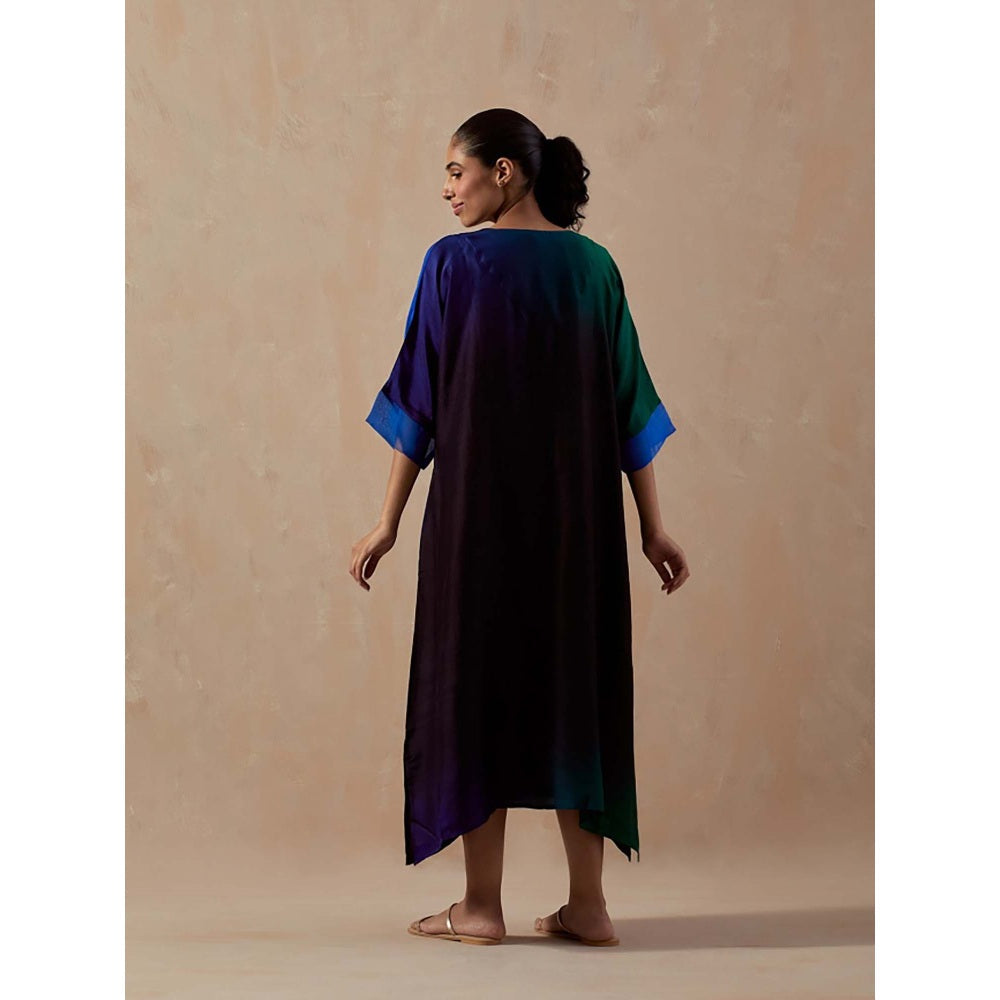 Meghna Panchmatia Green Ombre Midi Dress