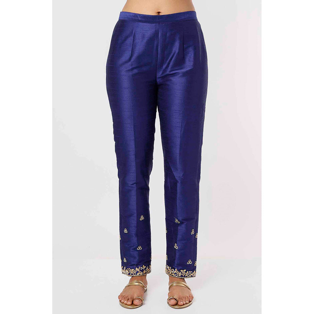 MEHAK MURPANA Royal Blue Kurta and Pant (Set of 2)