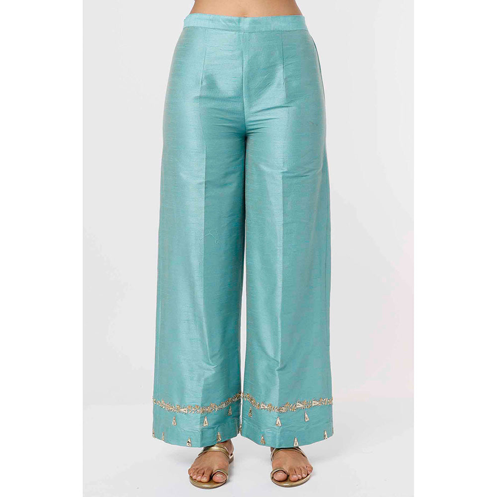 MEHAK MURPANA Sky Blue Kurta and Pant (Set of 2)