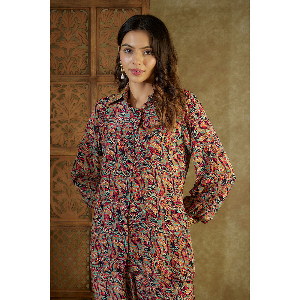 MEHAK MURPANA Multi Printed Coord with Embroidery (Set of 2)