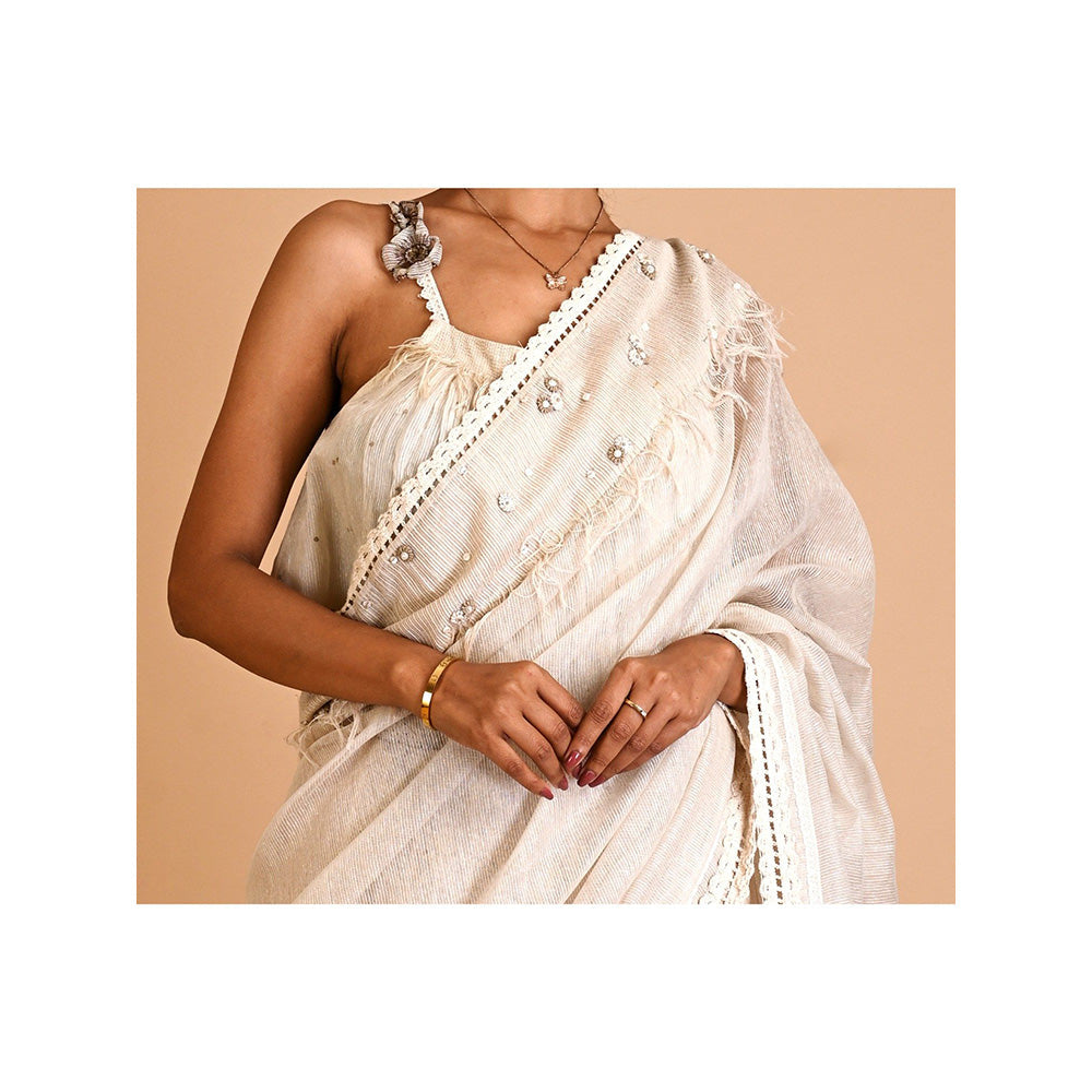 MITYAN Sunflower Lehenga Saree with Stitched Blouse