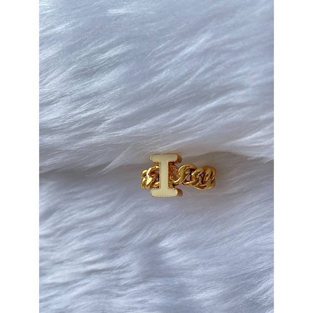 MNSH Signature Enamel White Ring I