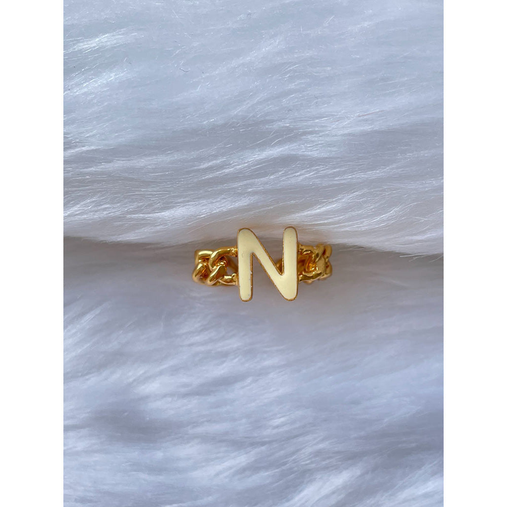 MNSH Signature Enamel White Ring N