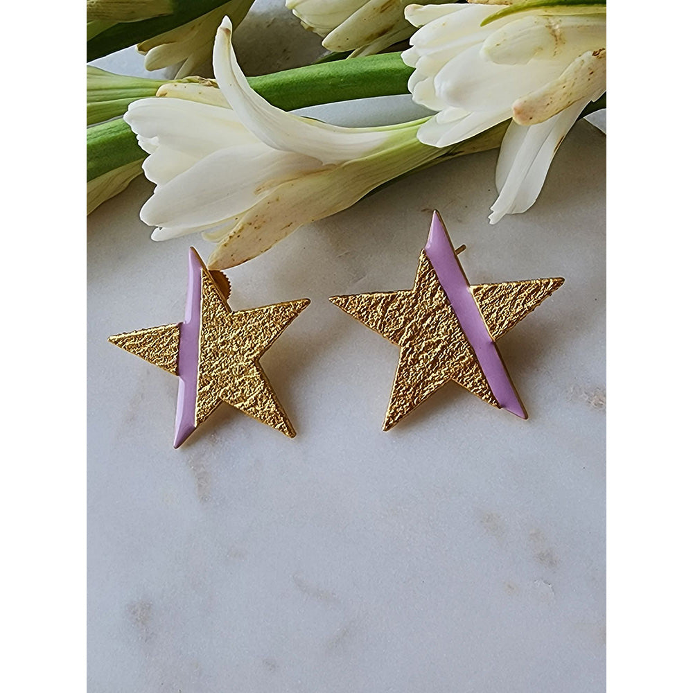 MNSH Lilac Candy Star Earring