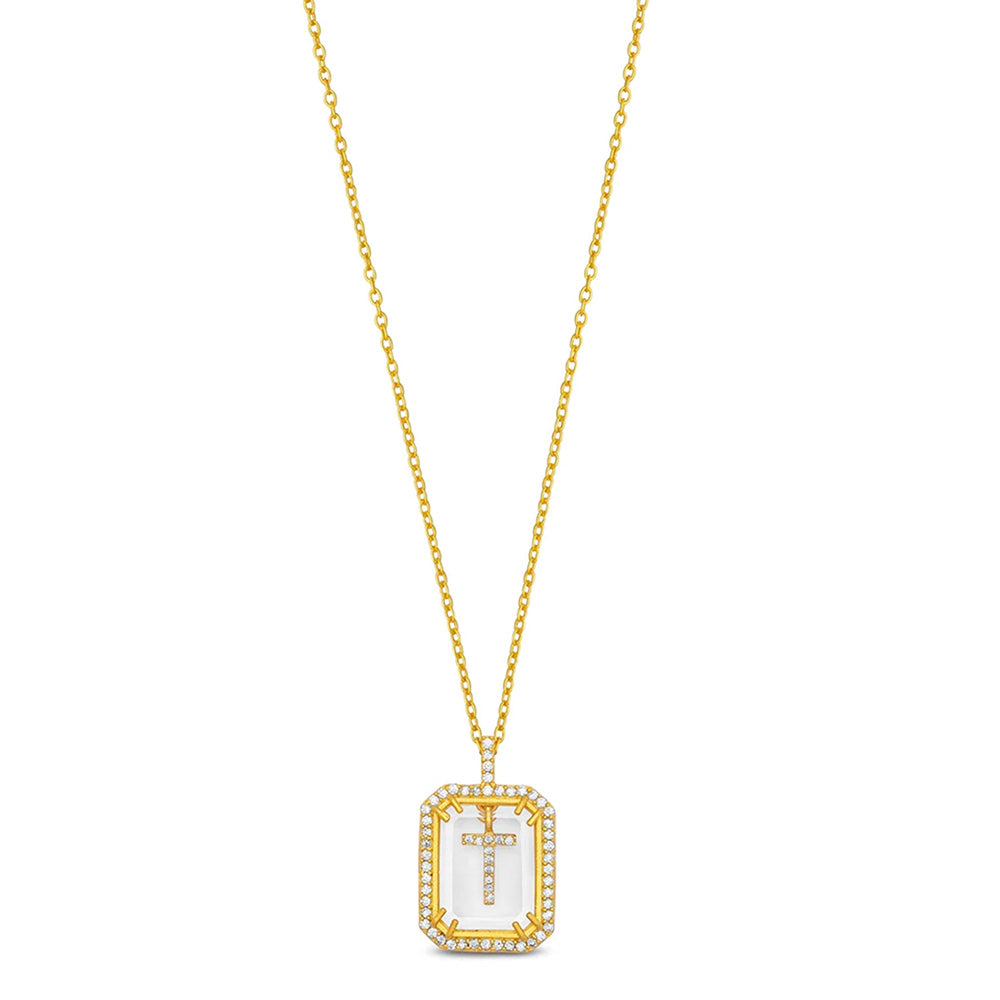 MNSH Initial Diamond Necklace T