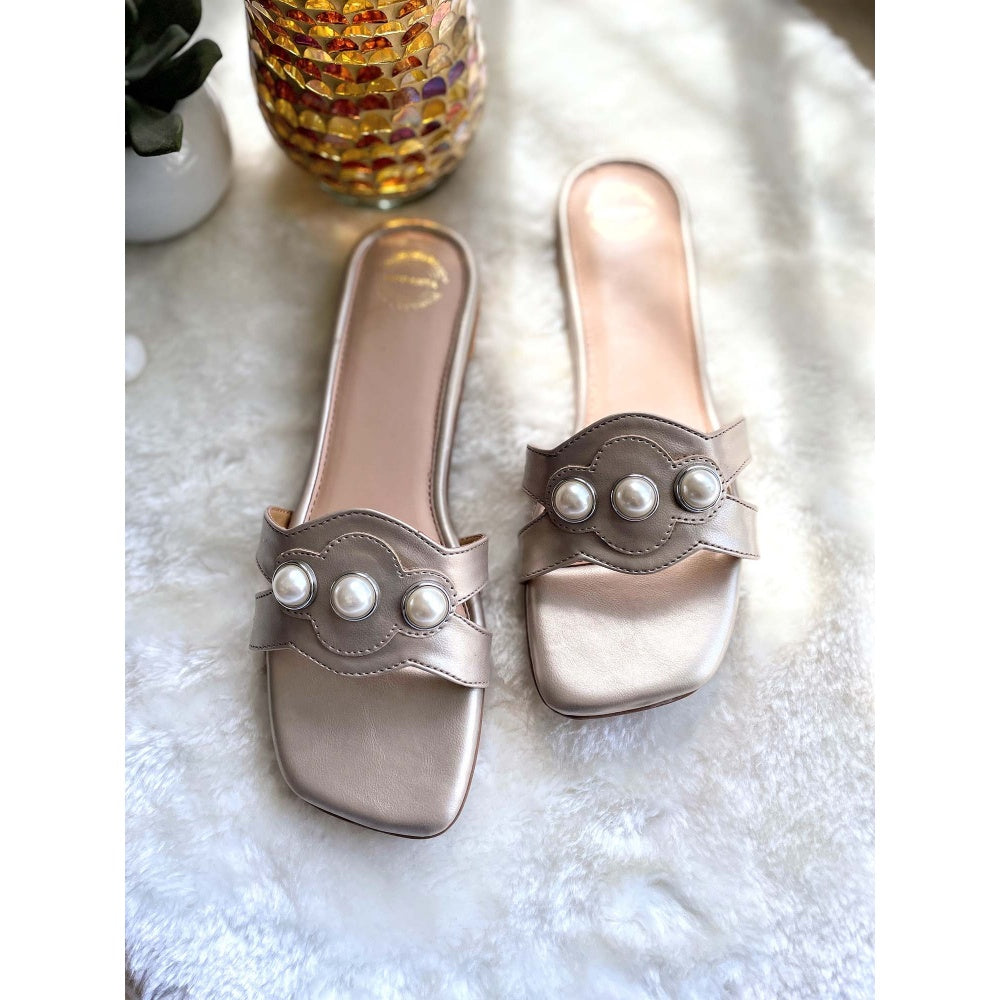 Modanta Gold Pearl Flats