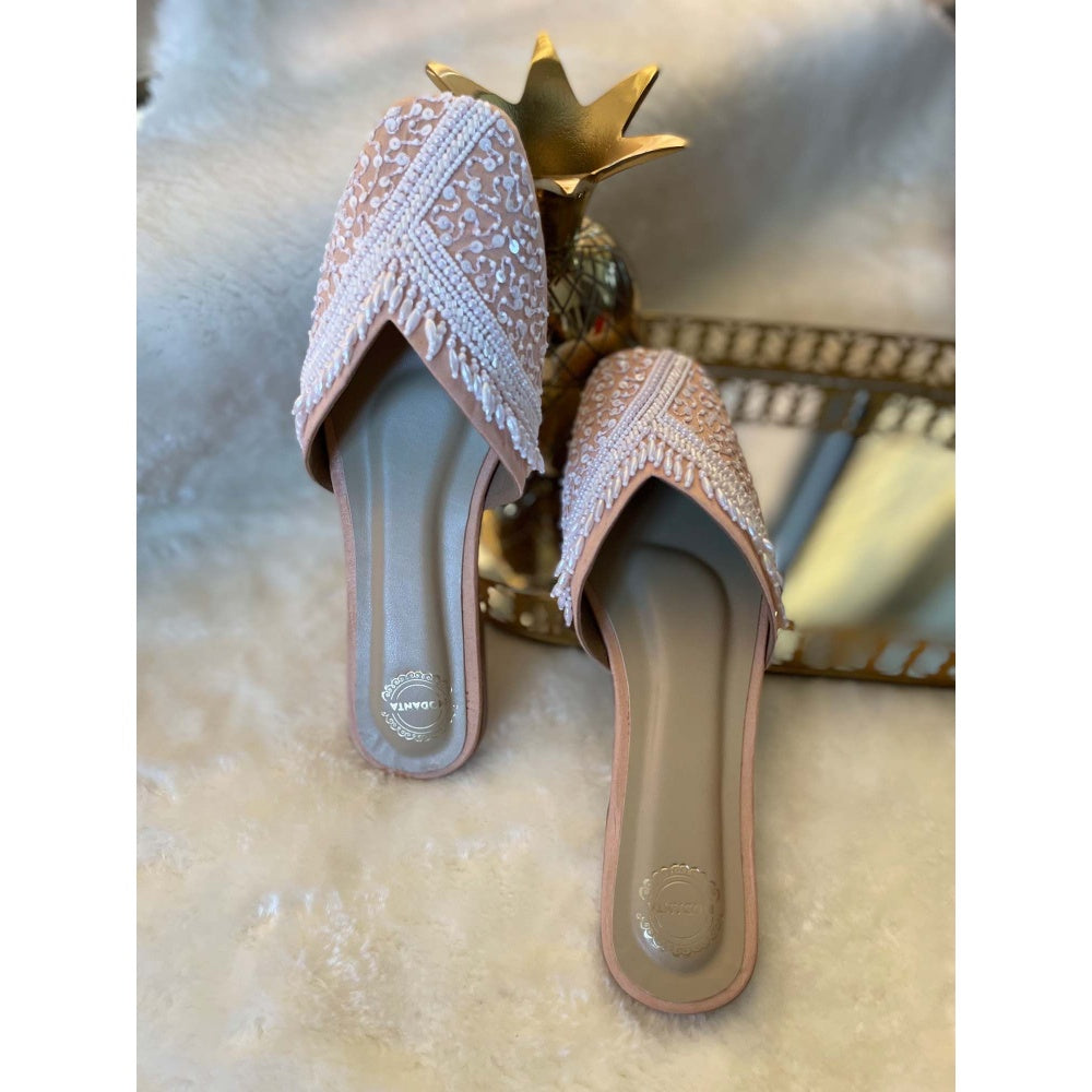 Modanta Peach Pearl Mules