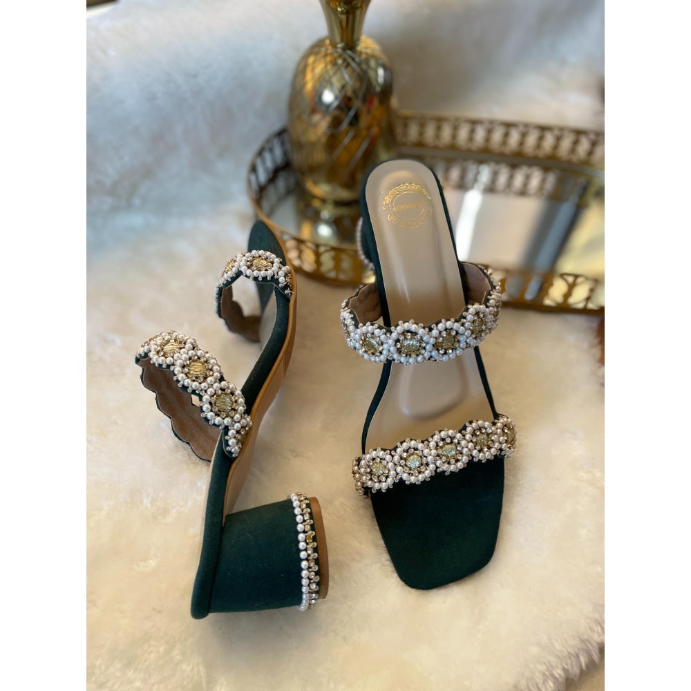 Modanta Green Diamond Heels