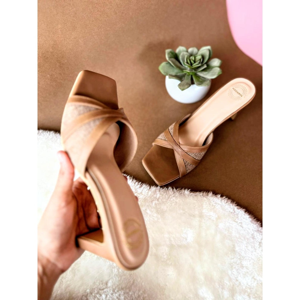 Modanta Tan Jute Heels