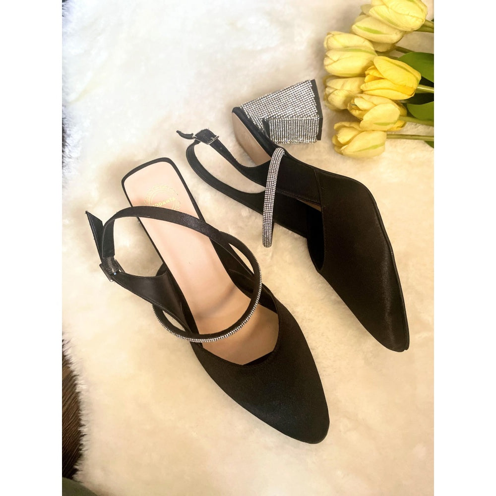 Modanta Black Diamond Sandal Heels
