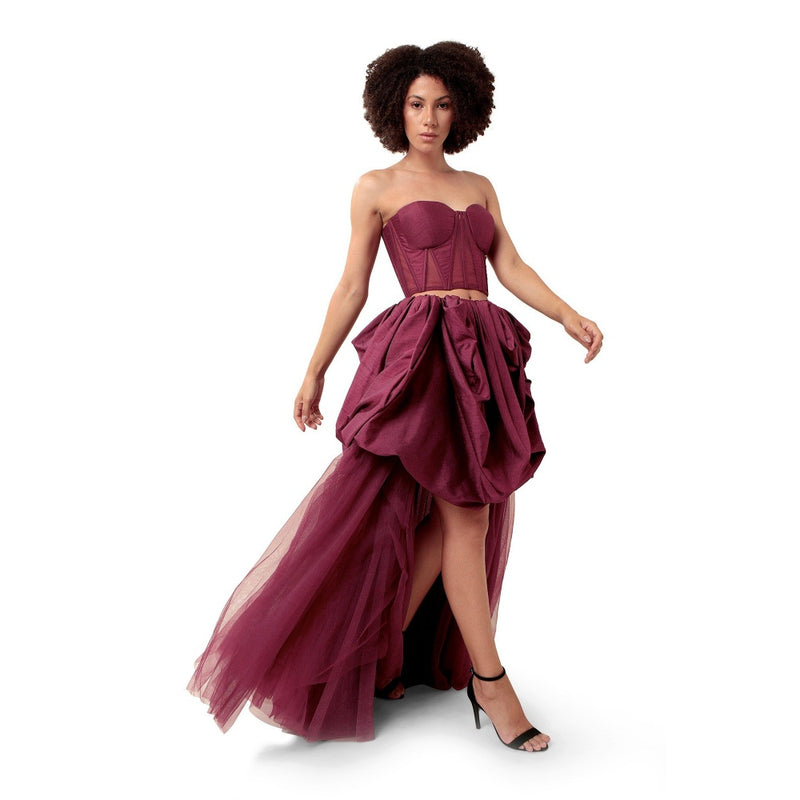 MODO CALDO Purple Harmony Corset Top