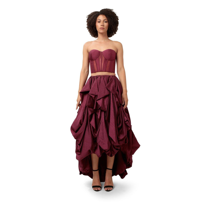 MODO CALDO Purple Infatuation Corset Top