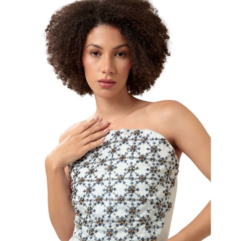 MODO CALDO Blue Crystal Gown