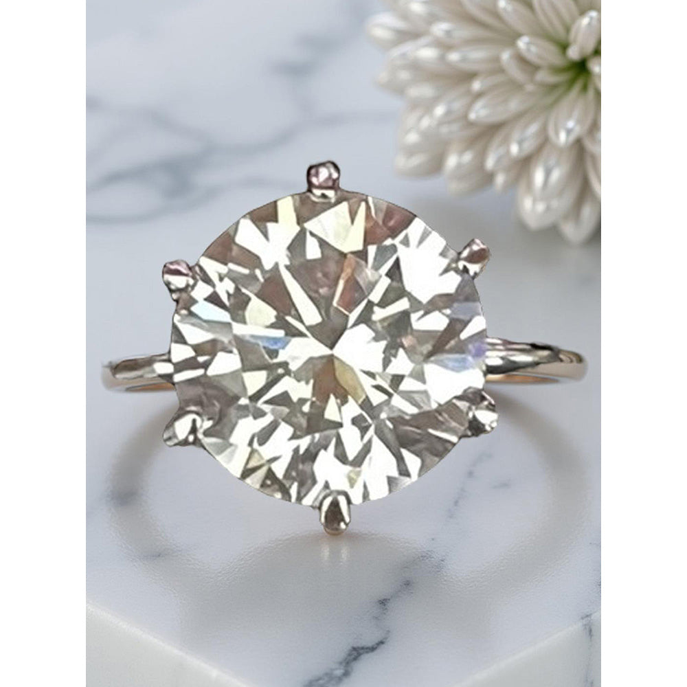 Mon Tresor Aurora Solitaire Ring - White