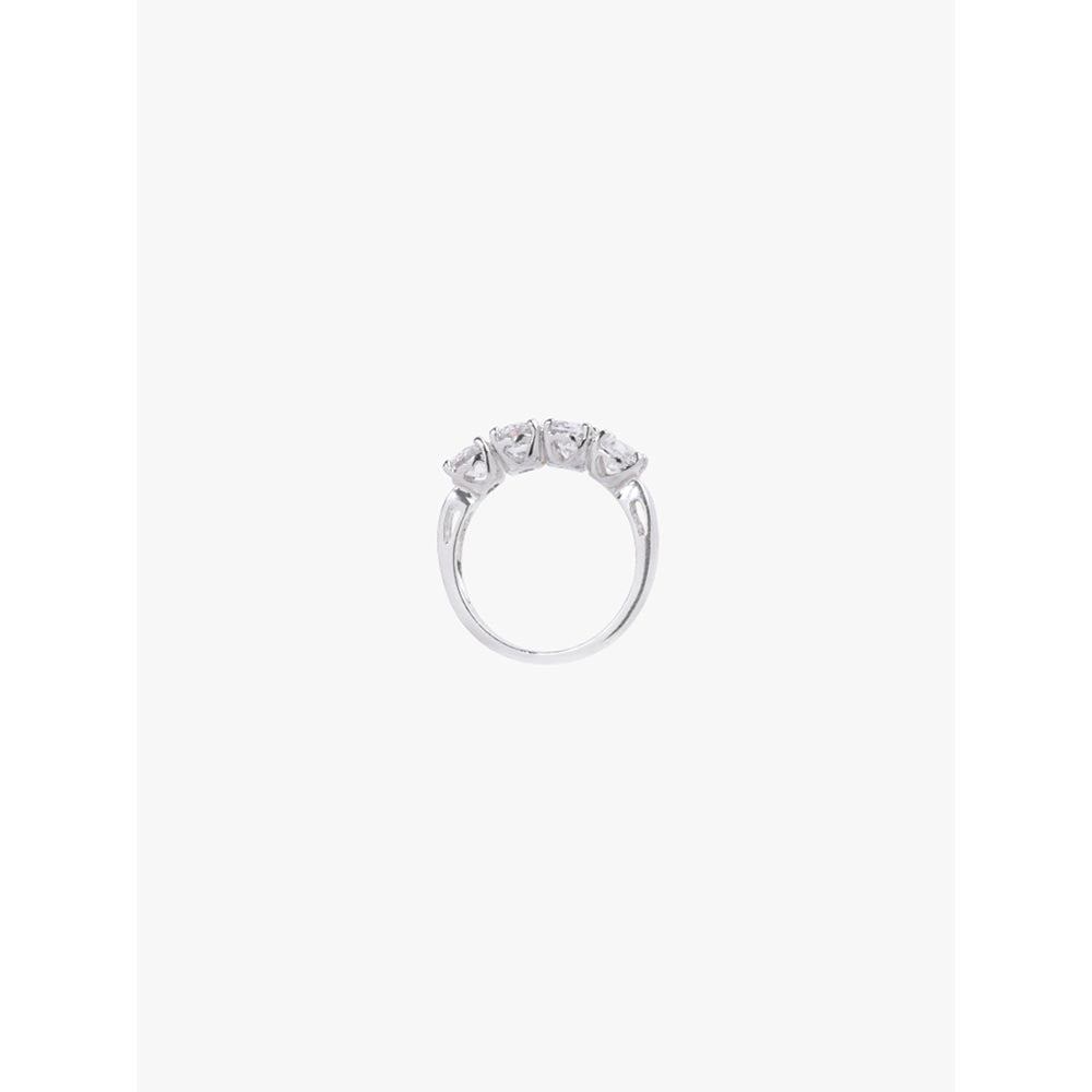 Mon Tresor White 4 Diamond Row Band