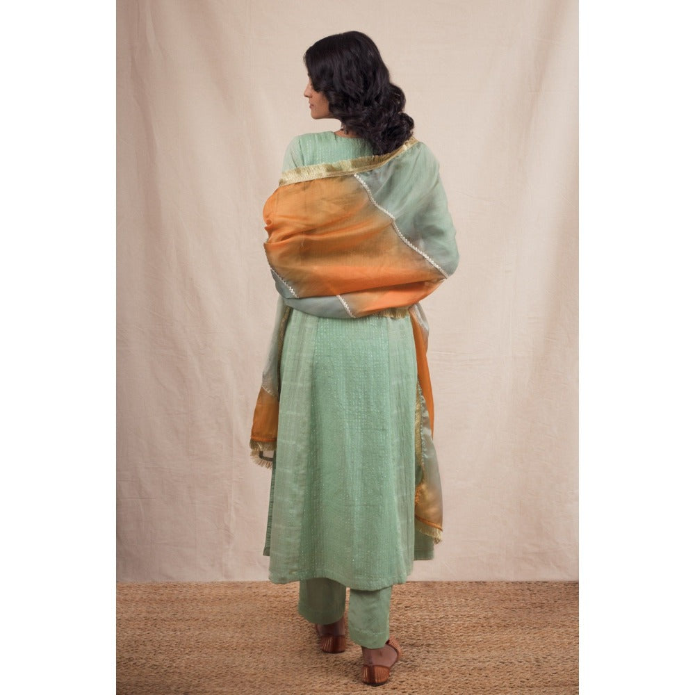 Myaara Mint Lehariya Set (Set of 3)