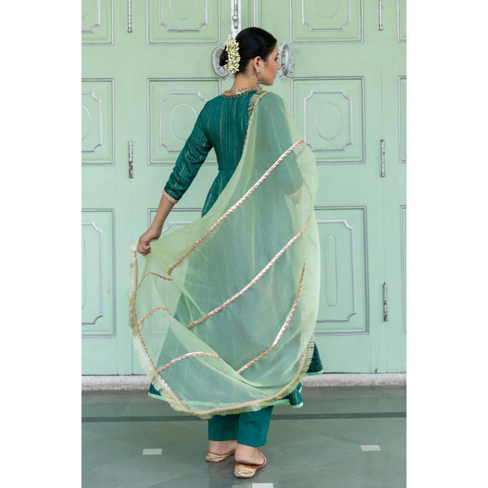 Myaara Ashlesha Anarkali Set (Set of 3)