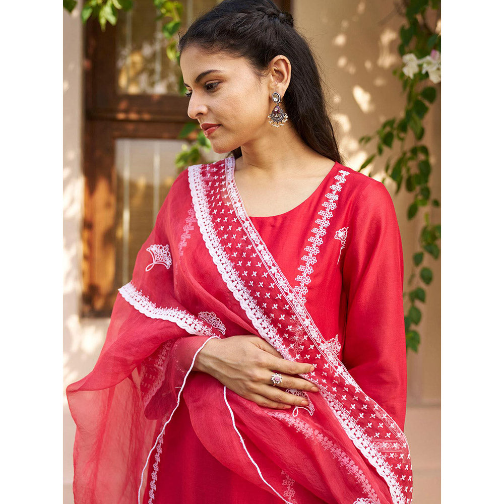 Naaz By Noor Kikli Embroidered Anarkali with Pant and Dupatta (Set of 3)