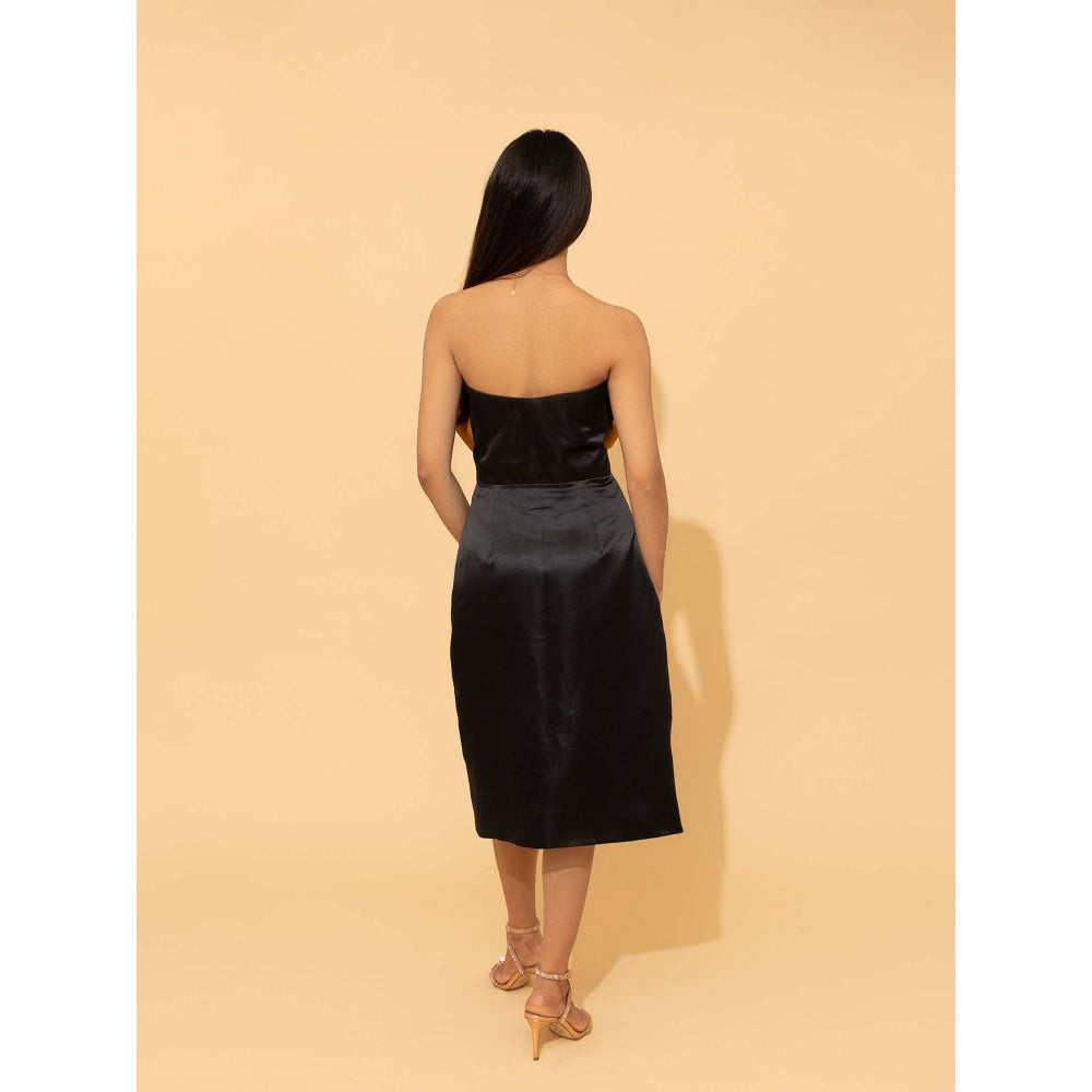 Natalia Livingston Aurora Black Bow Dress