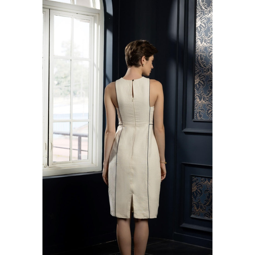 Natalia Livingston Audrey Chic Off White Dress