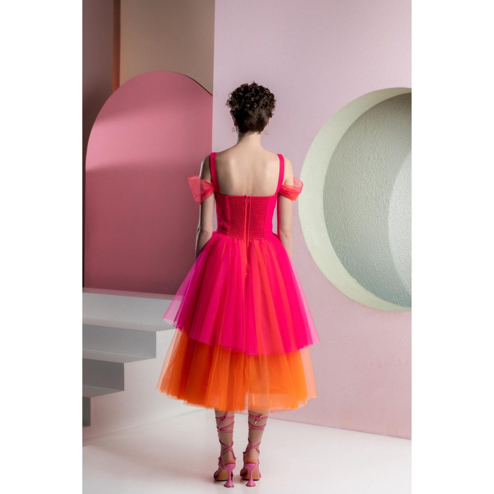 Natalia Livingston Thea Pink Fusion Dress