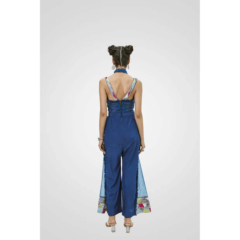 NAVA AURA Navy Blue Azure Allure Jumpsuit