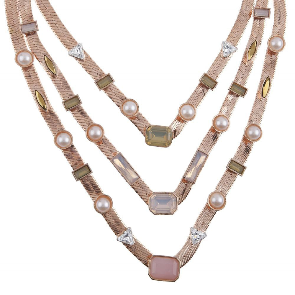 Valliyan Three Layer Candy Necklace