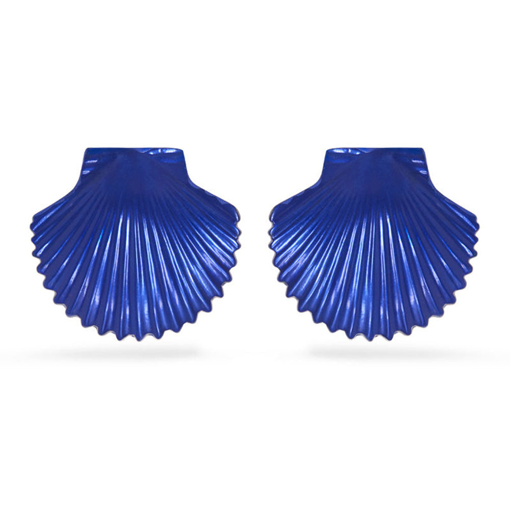 Valliyan Blue Tops Shell Earring