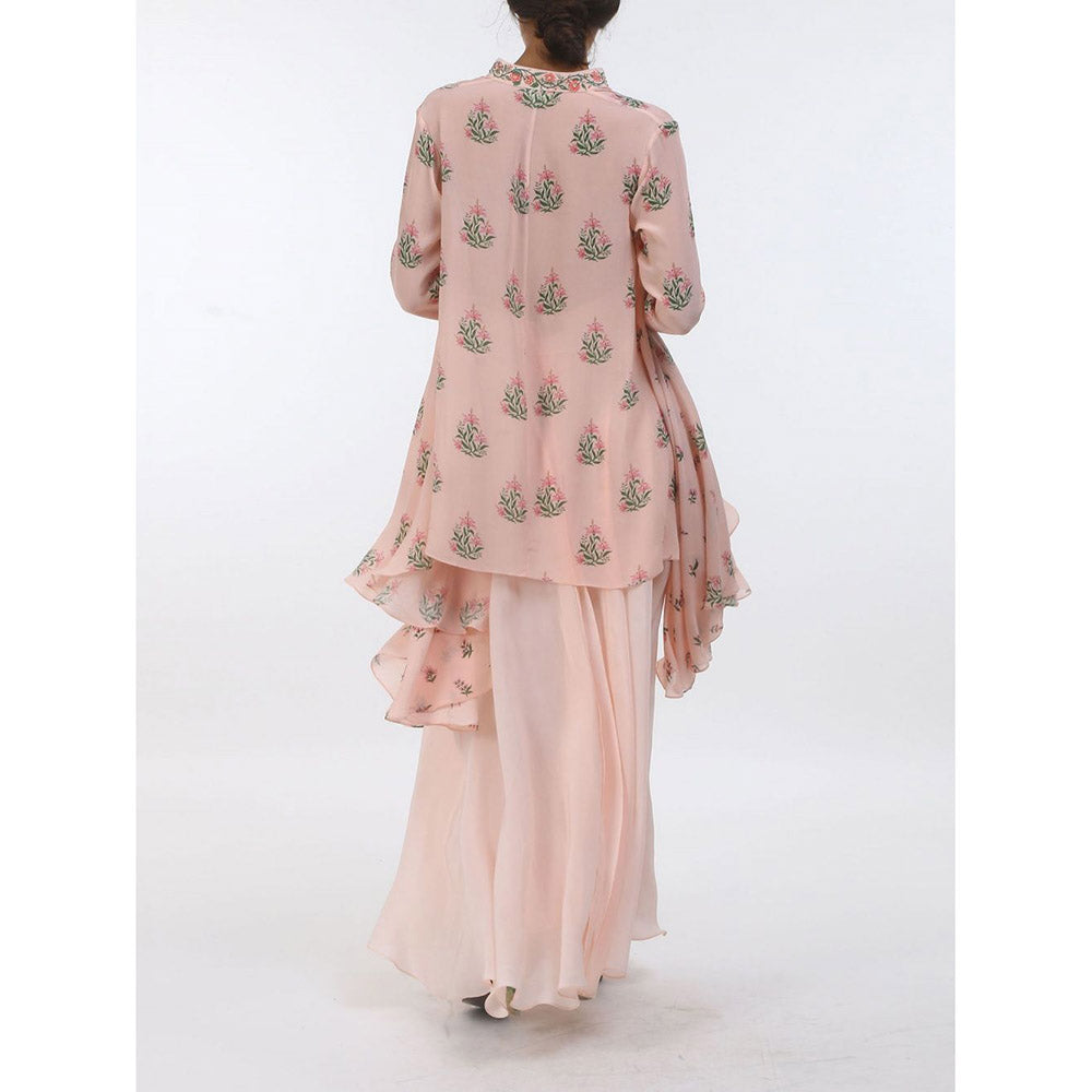 Nikasha Bloom Salmon Crepe Salwar Suit (Set of 2)