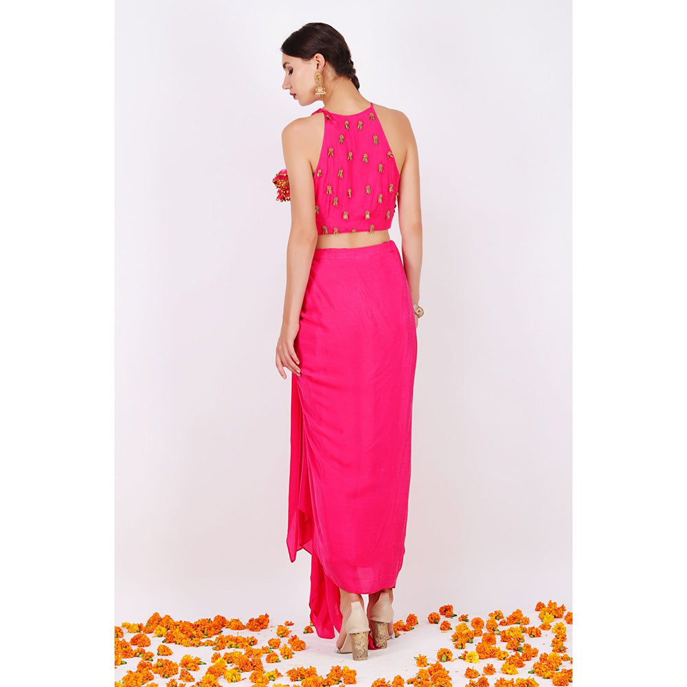 Nikasha Rani Pink Kurta With Soft Churidar - Set of 2