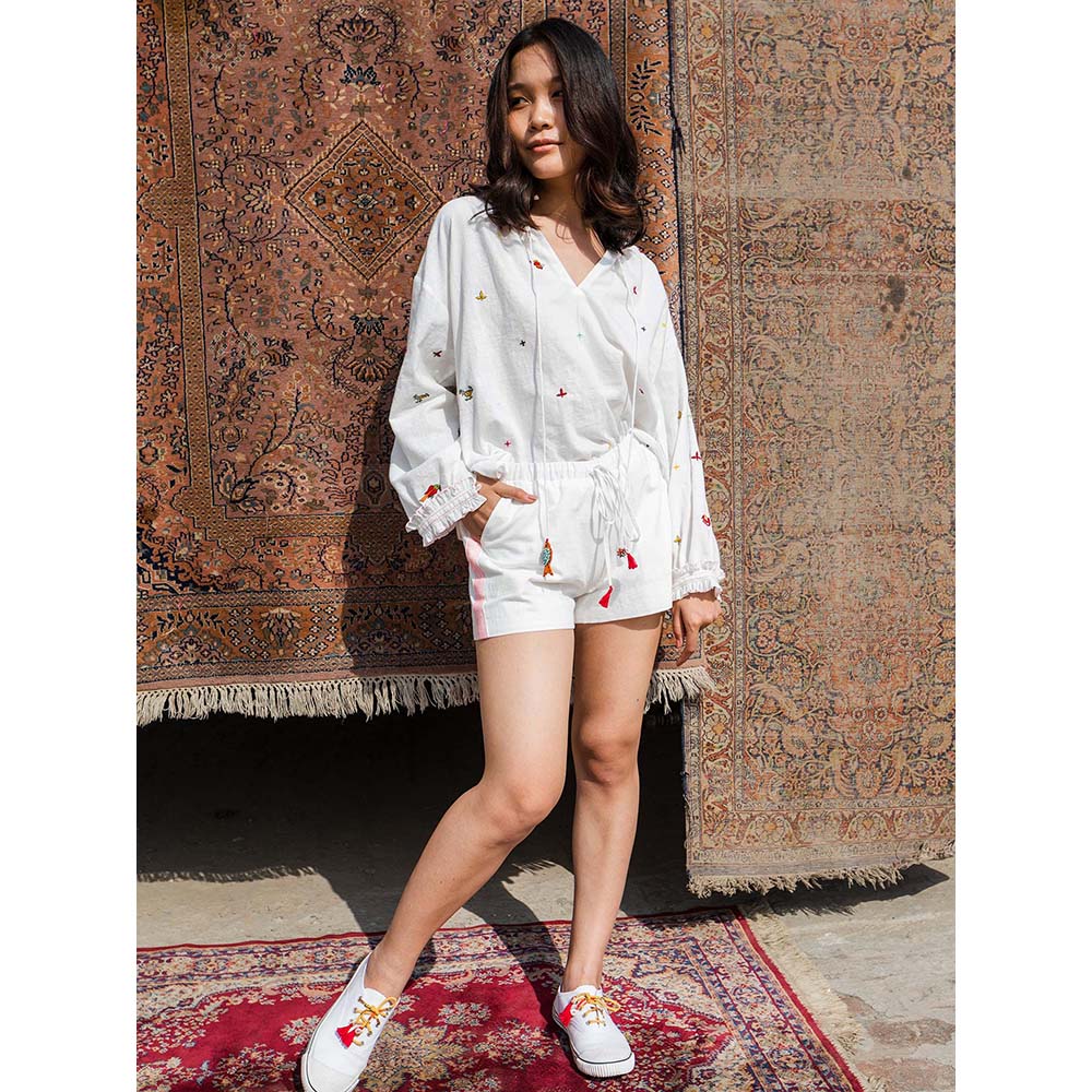 Nikasha Bulbul Embroidered Short