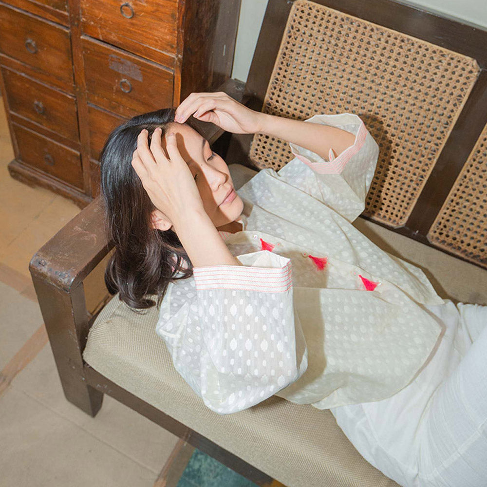 Nikasha Bulbul Chanderi Cutwork Top