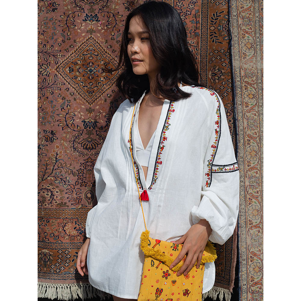 Nikasha Bulbul Embroidered Tunic With Detailing