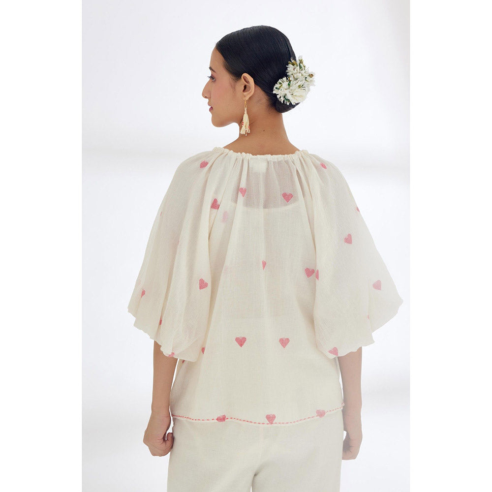 Nikasha Cream Front Knot Top