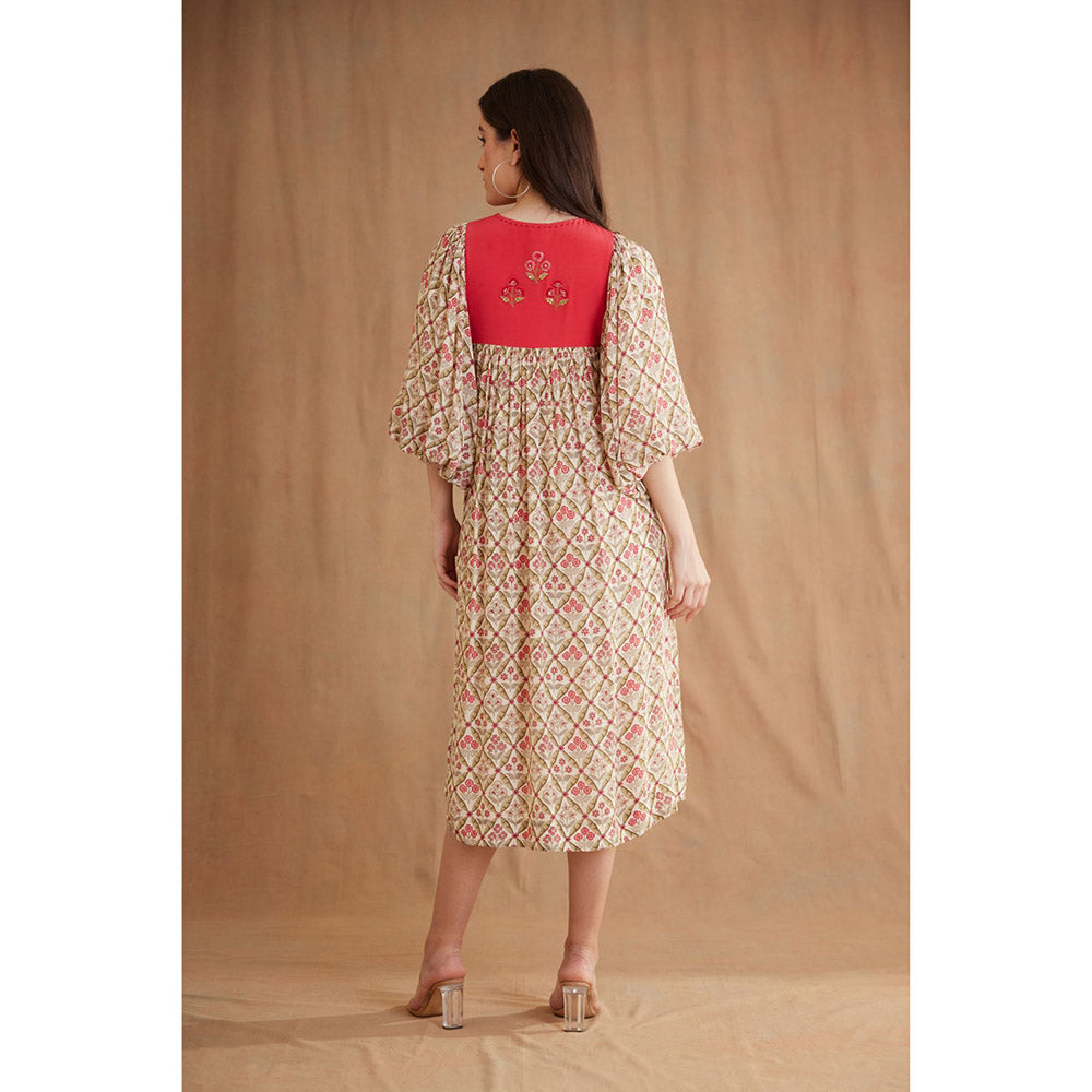 Nikasha Multi Color Bespoke Hand Embroidered Kurta (Set of 2)